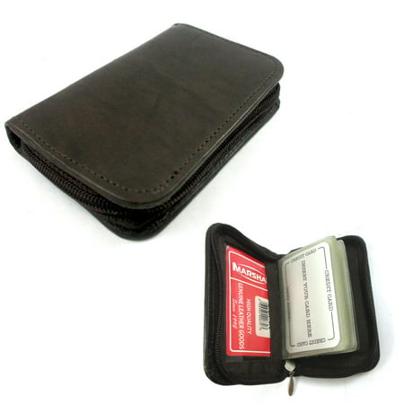 Mens Genuine Leather Zippered Credit Card Wallet Holder Business ID Window New ! - www.bagssaleusa.com/product-category/backpacks/