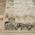 thumbnail image 3 of BNM Mystique Modern Damask Indoor Area Rug, 5' x 8', Beige, 3 of 7