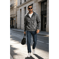 thumbnail image 6 of Zehisen Men's Fleece Winter Coat Warm Sweatshirts Zip Up Hoodie Heavyweight Sherpa Lined Fall Winter Jacket Dark Gray XL, 6 of 9