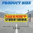 thumbnail image 2 of CCOCC Student Driver Sticker Magnet for Car,Eye Catching Warning Car Magnets,Driver Awareness Signal Car Stickers,Style3, 2 of 7