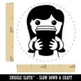 thumbnail image 2 of Latte Girl Coffee Self-Inking Rubber Stamp Ink Stamper - Dry Pad (No Ink) - Mini 1/2 Inch, 2 of 7