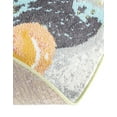 thumbnail image 5 of Unique Loom Whimsy Kids Collection Area Rug - Gorilla (5' 1" Round Multi/Gray), 5 of 9