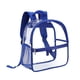 thumbnail image 1 of Mochila transparente impermeable de PVC para mujer Bolsillos azules, 1 of 9