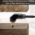 thumbnail image 4 of Right Angle Drill Attachment, Right Angle Drill Adapter 1/4in Shank All Metal Body  for Impact Driver, 4 of 7