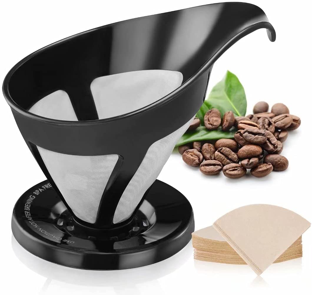 Pour Over Coffee Dripper, 24 Cups Stainless Steel Coffee Filter