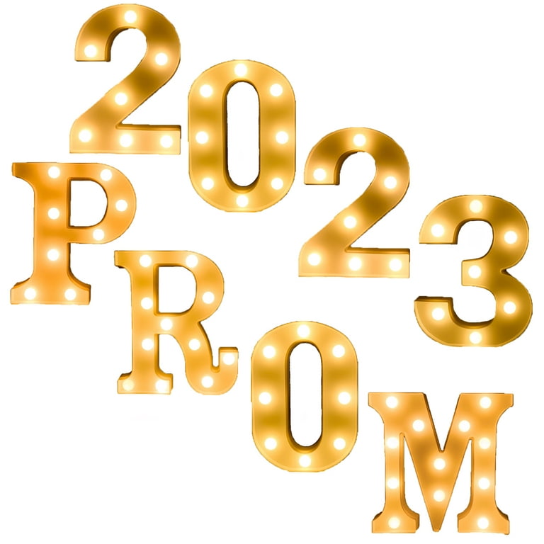 Graduation Party Decorations 2023, LED Marquee Light Up Letter “PROM 2023”  for Graduation Decorations, Class of 2024 Kindergarten Preschool High  School College Graduation Decorations Party Supplies 