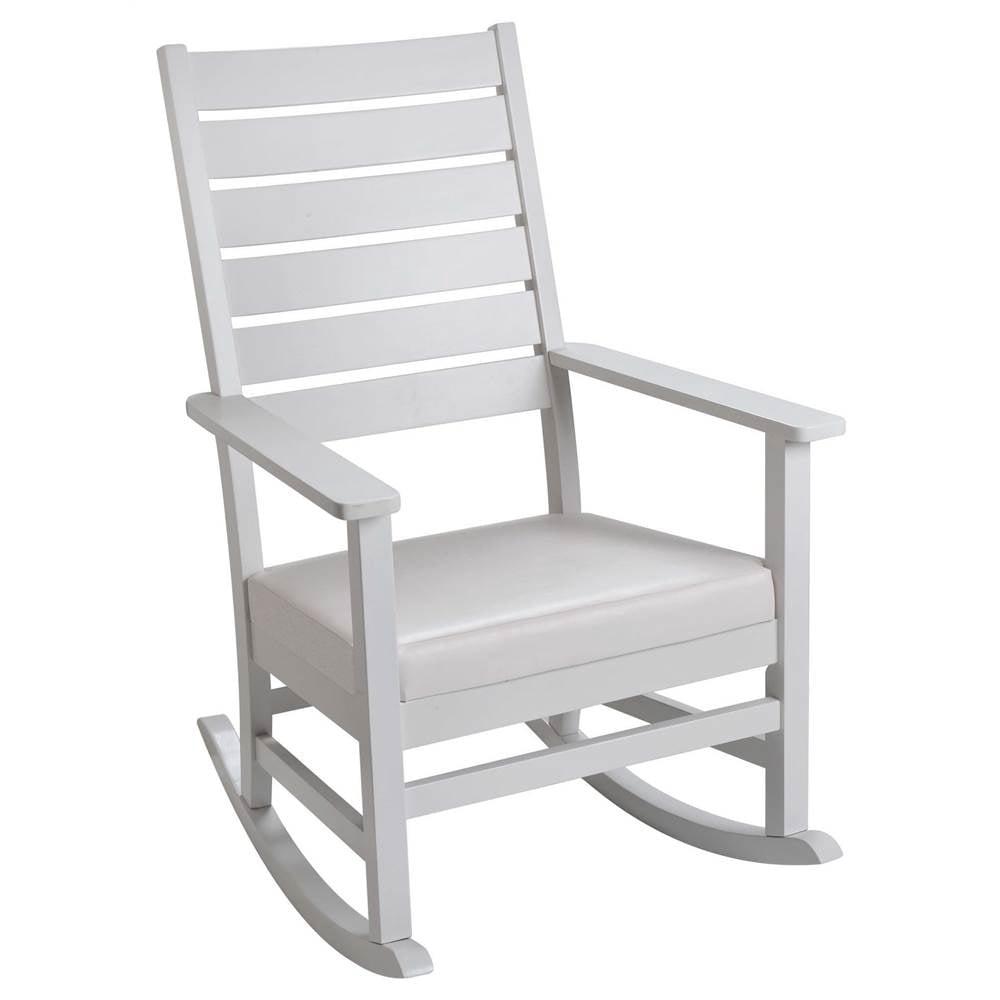 Rocking Upholstered Chair in White
