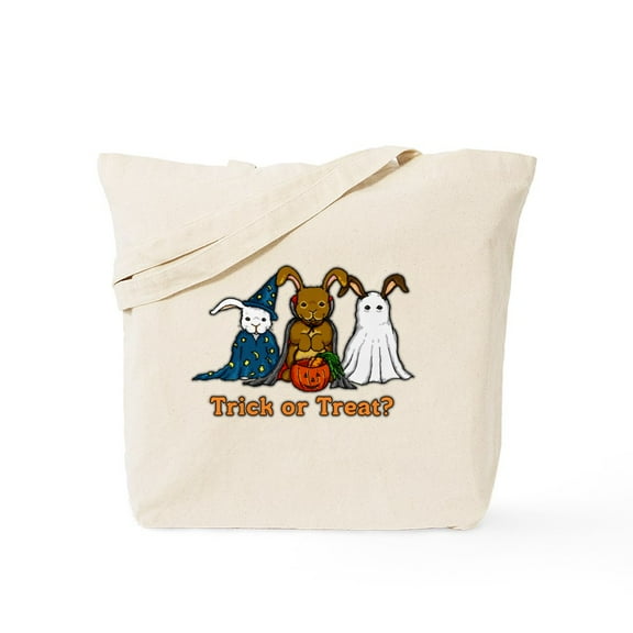 CafePress - Halloween Rabbits Tote Bag - Unisex Canvas Tote Bag, Beige, 1-Piece