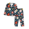 thumbnail image 1 of Balery Holiday Christmas Cookies Conjunto de Pijama con Estampado para Mujer, Conjunto de Dos Piezas con Manga Larga, Ropa de Dormir Suave con Bolsillos, Pijamas Cómodos-Small, 1 of 7