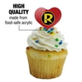 thumbnail image 3 of Batman Robin Logo Heart Love Cupcake Picks Toppers Decoration Set of 6, 3 of 7