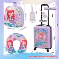 thumbnail image 2 of Set de equipaje Sanwuta Mermaid de 43 cm con almohada para maleta y mochila, 2 of 6