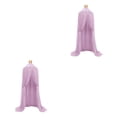 thumbnail image 3 of Inteprter Mosquitera transpirable de poliéster, tienda de campaña, estilo práctico y romántico, dosel de cama plegable, capa púrpura 7 300 Capa morada 7 trescientos 2Conjunto, 3 of 6