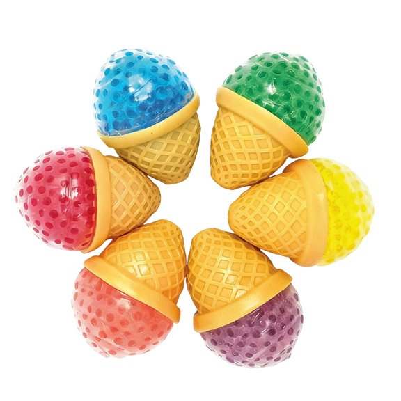 Ice Cream Fidget Toy Colorful Flour Ball Slow Rising Stress Relief Fidget Sensory Toy for Desk Decor