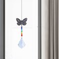 thumbnail image 3 of Colgante de cristal con carillón de viento de mariposacuentas de coloresdecoración colgante (B) Wdftyju Para estrenar, 3 of 9