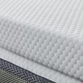 thumbnail image 3 of Z-hom Full Mattress Topper with Cover, 3 Inch Cooling Gel Memory Foam Mattress Topper Plush Full Size Mattress Toppers Pad with Skin-Friendly Non-Slip Protector Cover for Back Pain, White, 3 of 12