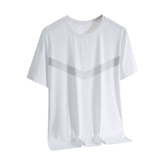 BSDJILFG Mens Cooling T-Shirts for Summer,Lightweight Short Sleeve UPF50 Sun Shirts,Moisture Wicking Crewneck T-Shirts for Hiking Running