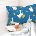 thumbnail image 4 of Salouo Cartoon Goose Pattern Pillow Cases,1PC Pillow Covers with Envelope Closure Decorative Pillow Case for Bed Couch,Pillows Not Included-20"x30", 4 of 6