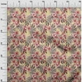 thumbnail image 3 of oneOone Cotton Flex Medium Yellow Fabric Tropical Floral Craft Projects Decor Fabric Printed By The Yard 40 Inch Wide, 3 of 4