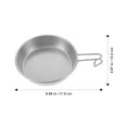 thumbnail image 2 of COOPHYA Camping Cooking Accessories Stainless Steel Bowl 1Pcs 11.8X4.9X1In Portable For Camp Kitchenware, 2 of 7