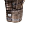 thumbnail image 4 of Mens Plaid Hoodie Shirts Jacket,Hoodies for Men,Men's Plaid Hooded Shirts Casual Long Sleeve Lightweight Shirt Jackets Fashion Button Shirts Outwear, 4 of 9