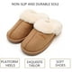 thumbnail image 2 of Pantuflas de mujer con espuma viscoelástica, suaves y sin cordones, forradas de gamuza y suela antideslizante, para interior y exterior., 2 of 5