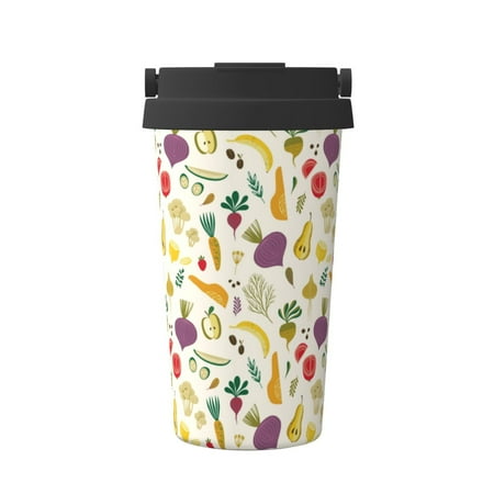 

Junzan Vegetable for Stainless Steel Vacuum Insulated Tumbler - Reusable Insulated Cold Brew Iced Coffee Cup Thermos -Gifts for Women Men Him Her