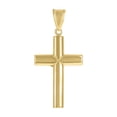 thumbnail image 3 of Auriga Fine Jewelry 10K Two-Tone Gold Inri Crucifix Cross Religious Charm Pendant for Women, 3 of 5