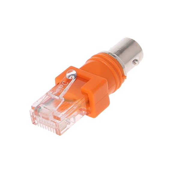 RF Female To RJ45 Male Coaxial Barrel Coupler Adapter Coax Adapter Chassis Panel Monitor Connector BNC F-Type Connector