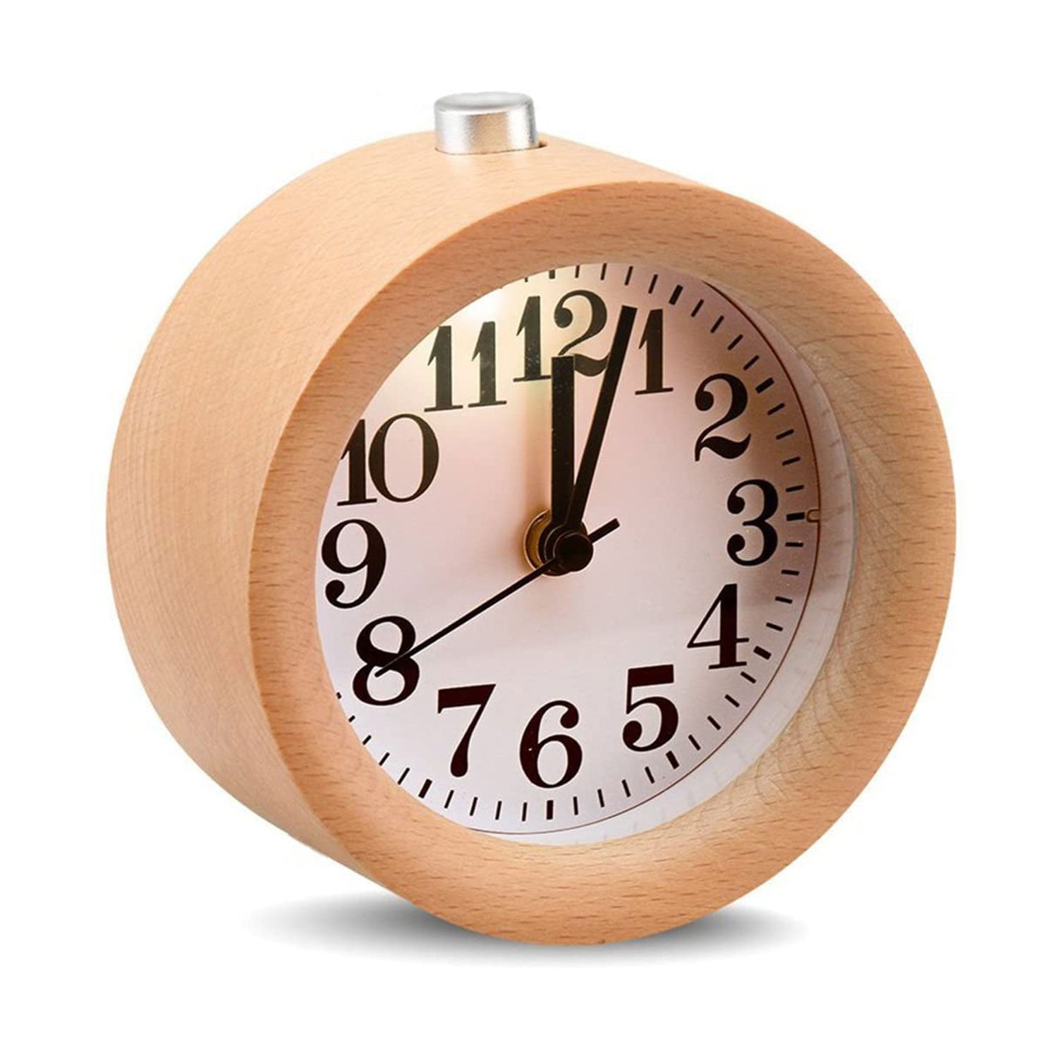 Backwards Retro Alarm Clock Runs Anti-Clockwise Novelty Fun Gift Gag 