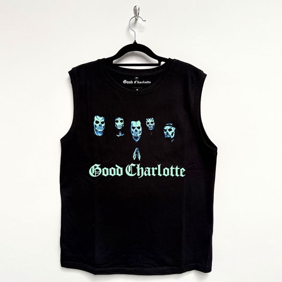 Good Charlotte Unisex Tank T-Shirt Generation Rx Skull Faces (Black)