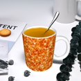 thumbnail image 5 of Yiaed Orange Glitter Print Ceramics Coffee,Large Handle Design,Extra Large Tea and Coffee Cup for Office and Home Mugs, 5 of 6