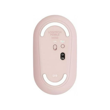 Logitech - Pebble M350 Wireless Optical Ambidextrous Mouse with Silent Click - Rose