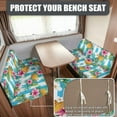 thumbnail image 2 of XYZCANDO Tropical Fruit Flower Print RV Dinette Cushion Covers Blue Stripe Camper Accessories Universal Slip Covers for Loveseat Cushion Covers for Couches and Sofas Travel Trailer Accessories, 2 of 6