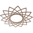 thumbnail image 2 of Ekena Millwork 38"OD x 14 5/8"ID x 3/8"T Eleanor Wood Fretwork Pierced Ceiling Medallion, Walnut, 2 of 3