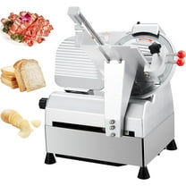 EastVita Automatic Meat Slicer, 800W Commercial Deli Slicer with 0-18mm Adjustable Thickness, 12" Stainless Steel Removable Blade