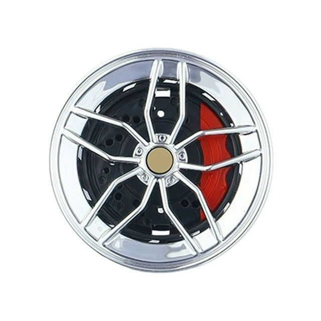 Pince d'Aération pour Désodorisant de Voiture, Diffuseur d'Ornements de Roue Sportive Rotatif avec Parfum Longue Durée, Réglable à 360 Degrés, Fini Métallique pour Décoration Intérieure d'Auto et Élimination des Odeurs