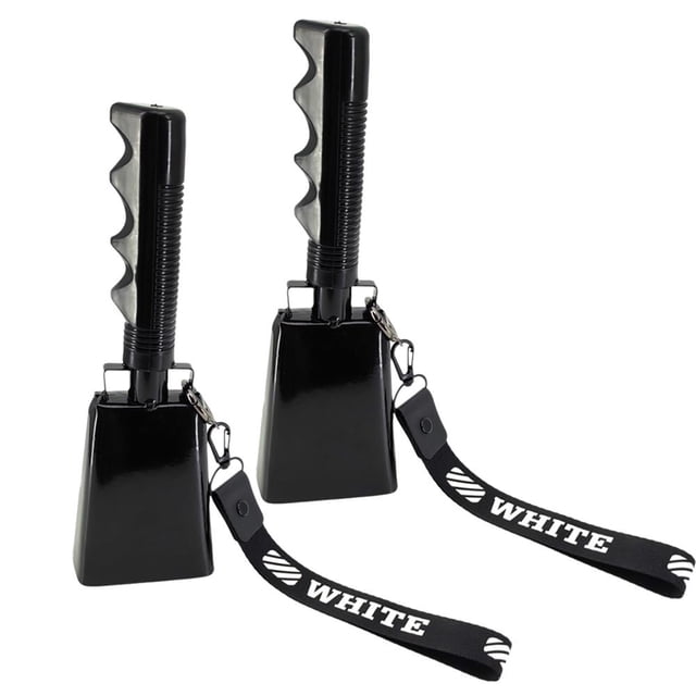 liraijei Cow Bell with Handle,Cowbells Cheering Bell,Football Noise Makers Cheering Bell for Graduation,Hand Musical Instrument Bells for Sporting Event Football Game N2K4