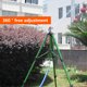 thumbnail image 5 of Rociador de agua Rociador de riego de 360 ​​grados para jardín de césped (trípode verde), 5 of 8