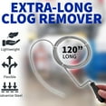 thumbnail image 4 of Professional Slow Drain Cleaner and Clog Remover - 10-Foot Metal Snake for Hair, Food, Debris, and Garbage Removal from Pipes, Plumber Tools, 4 of 6