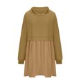 thumbnail image 6 of BSDJILFG Sweatshirt Dresses for Women Plus Size Casual Solid Color Long Sleeve Loose Fit Crewneck Shirts Mini Dress Hot Sales, 6 of 7