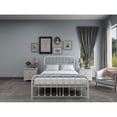 thumbnail image 5 of Metal Queen Platform Bed Frame White Color,No Box Spring,Easy Assembly, 5 of 5