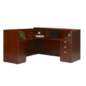 Napoli Reception Station W 2 B B F Finish Golden Cherry Veneer