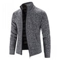 thumbnail image 2 of Suéter de invierno para hombre, otoño e invierno, más terciopelo acolchado, suéter de gran tamaño, abrigo, cuello, diseño versátil, 2 of 6