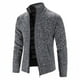 thumbnail image 2 of Suéter de invierno para hombre, otoño e invierno, más terciopelo acolchado, suéter de gran tamaño, abrigo, cuello, diseño versátil, 2 of 6