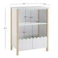 thumbnail image 4 of Powell Allyson 2-Shelf Kid's Bookcase with Lower Bin, White/Natural, 4 of 11