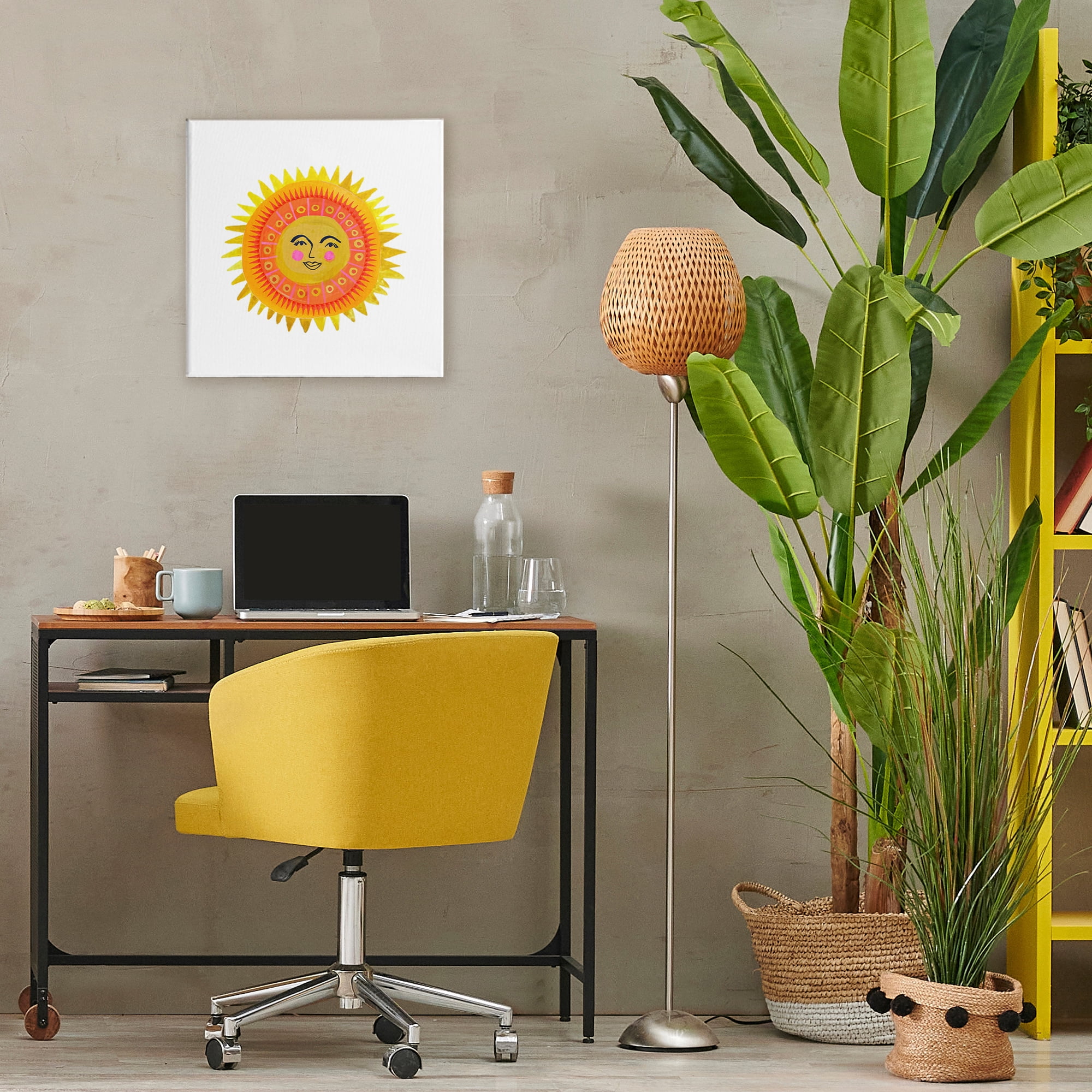 Stupell Industries Eccentric Bohemian Sun Canvas Wall Art, design by Katherine Herrell Studio
