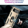 thumbnail image 6 of Compatible with Google Pixel 6 Case Built-in 360 Ring Holder Kickstand, Extreme Protection Military Armor Magnetic Car Dual Layer Protective Heavy Duty Phone Cover For Google Pixel 6,Gold, 6 of 8