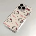 thumbnail image 1 of Funda de teléfono Kawaii Sanrio Hello Kittys Iphone 15/14/13/12/11 Pro Max, bonita funda protectora transparente, accesorios anticaída, regalo, 1 of 4