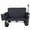 Black, variant on 3-in-1 Folding Wagon Cart with Bench Seat, patent protection- Includes 1 ice pack, 500lbs Heavy-Duty Utility Wagon, 180L Capacity All-Terrain Wheels for Camping, Beach, Sports, Garden, orange