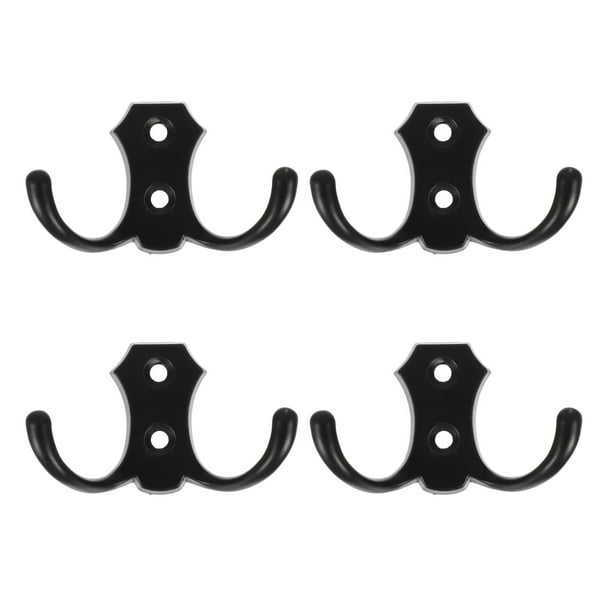 4 unids robusta dual gancho colgadores de pared sala de pared ropa ropa ropa ganchos